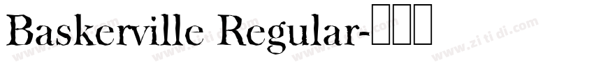 Baskerville Regular字体转换